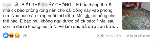 Con dâu mang bầu đến tháng thứ 8 nhưng bị đặt nhờ” mấy nong tằm trong phòng ngủ, câu nói của bố chồng khiến MXH ai cũng phẫn nộ-1