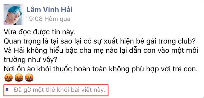 Lâm Vinh Hải lên án việc cho trẻ em vào quán bar nhưng lại bị đào mộ chuyện vô tâm với con gái mình, bất ngờ Ngọc Trinh lại bị nhắc tên-2