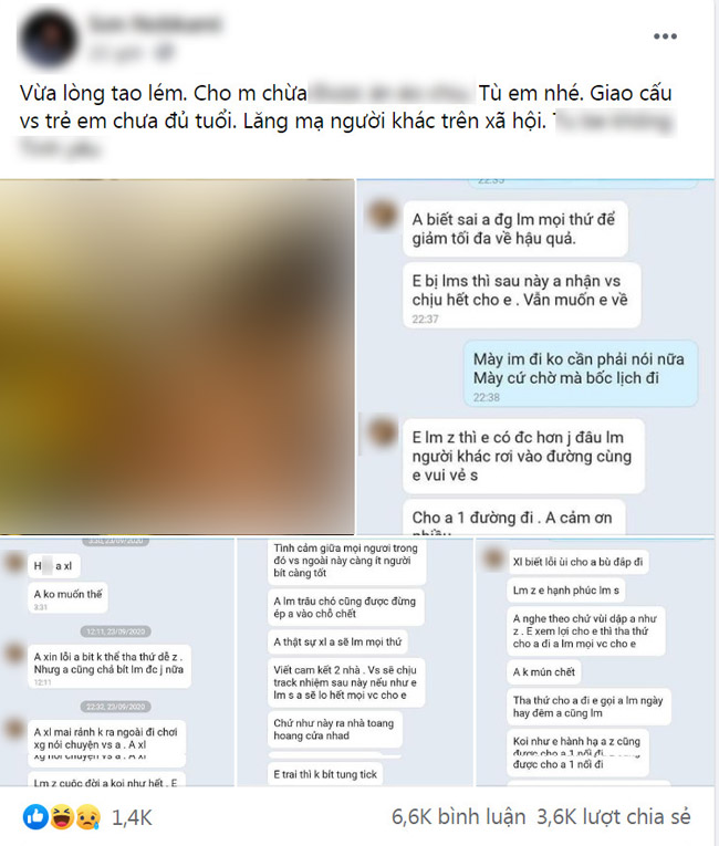 Câu nói rất cứng của nữ sinh 2005 với gã bạn trai quay clip nóng rồi phát tán lên MXH khiến hắn nghe một lần mà tổn thọ vài năm-2