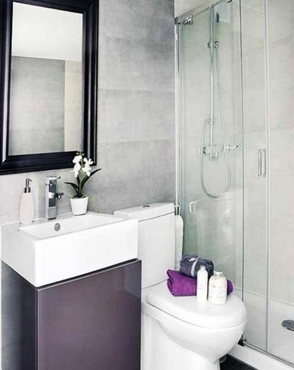 Cách trang trí phòng tắm nhỏ siêu tiết kiệm diện tích lại đẹp sang chảnh từng centimet-9