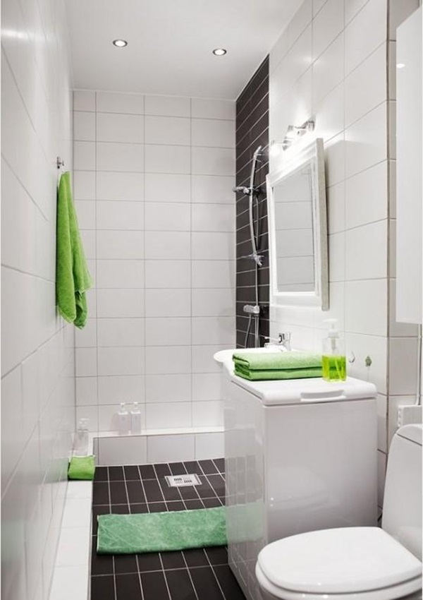 Cách trang trí phòng tắm nhỏ siêu tiết kiệm diện tích lại đẹp sang chảnh từng centimet-6