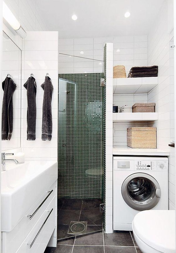 Cách trang trí phòng tắm nhỏ siêu tiết kiệm diện tích lại đẹp sang chảnh từng centimet-2