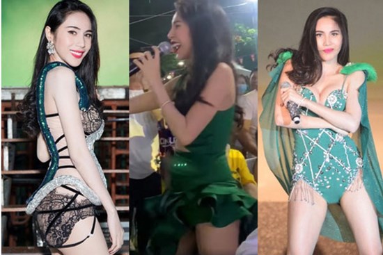 Công Vinh từng hộ tống Thủy Tiên đi diễn với trang phục táo bạo hơn bộ mới đây rất nhiều