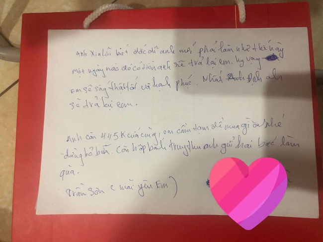 Mới yêu được 1 tháng, anh chàng nhân lúc bạn gái sơ hở đã cuỗm đi máy tính 15 triệu đồng, để lại cái bánh Trung thu, 445k và bức thư có nội dung cực sốc”-4