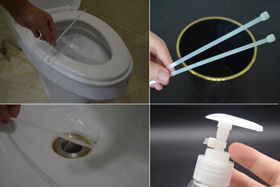 Tiện tay để dây rút nhựa trong nhà vệ sinh, vừa thiết thực lại tiết kiệm khối tiền mỗi năm