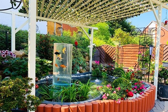 Vườn hoa 500m² đẹp như cổ tích được tạo bởi tình yêu thiên nhiên của cặp vợ chồng dành cả
