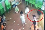 Người đàn ông đánh bé gái 2 tuổi trong trường mầm non ở Lào Cai ra công an trình diện-2