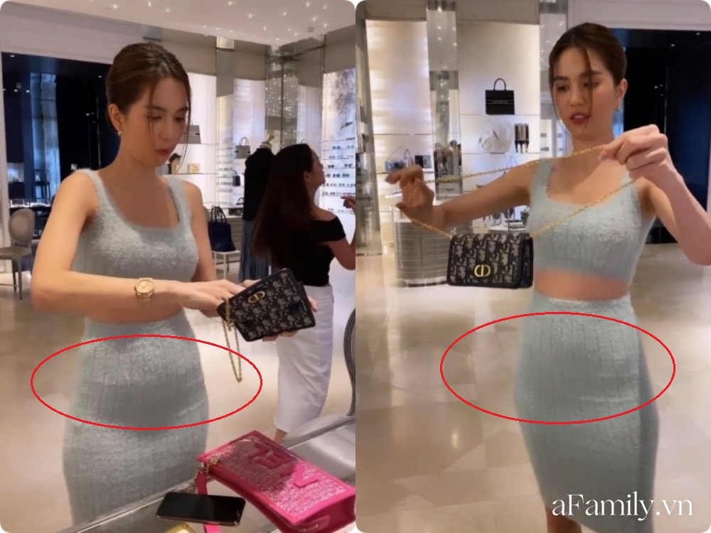 Ngọc Trinh lộ nhược điểm mà hội chị em đều sợ khi diện đồ ôm sát: Thực tế nhiều người đẹp Vbiz cũng khóc thét với kiểu đầm phơi bụng này-1