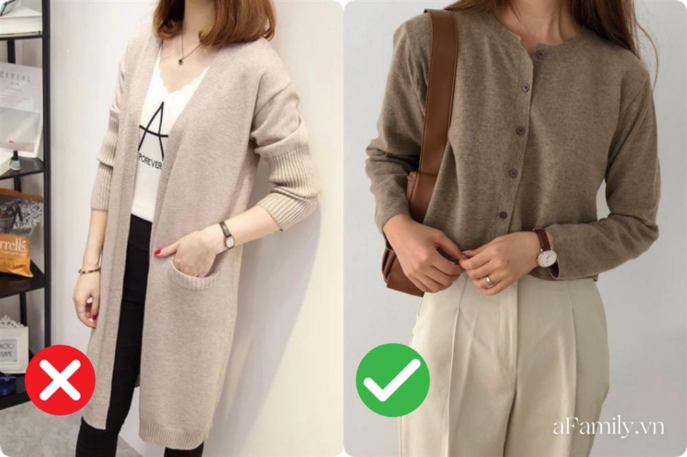 Thích cardigan nhưng nàng mét rưỡi nên tránh 3 kiểu này nếu không muốn bị dìm dáng thậm tệ-2