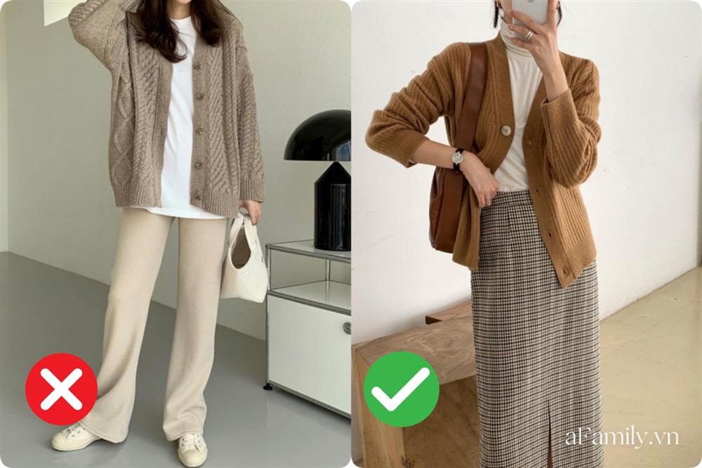 Thích cardigan nhưng nàng mét rưỡi nên tránh 3 kiểu này nếu không muốn bị dìm dáng thậm tệ-3