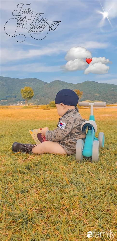 Bé 1 tuổi nhập vai tiểu đại úy cực đáng yêu, nhưng xem ảnh ai cũng cười ngặt nghẽo vì chưa thấy đại úy nào lại mập thế-5