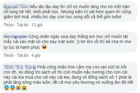 Cười đau bụng với cảnh dạy con học bài: Lôi đủ bảo bối ra dọa, con thì khóc còn bố mẹ phải uống thuốc bổ thần kinh, tình nghĩa gia đình sứt mẻ từ đây-13