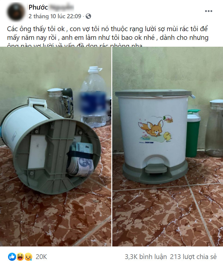 Cười quặn ruột khi các ông chồng IQ vô cực khoe chỗ giấu quỹ đen, chị em xem xong giật mình-5