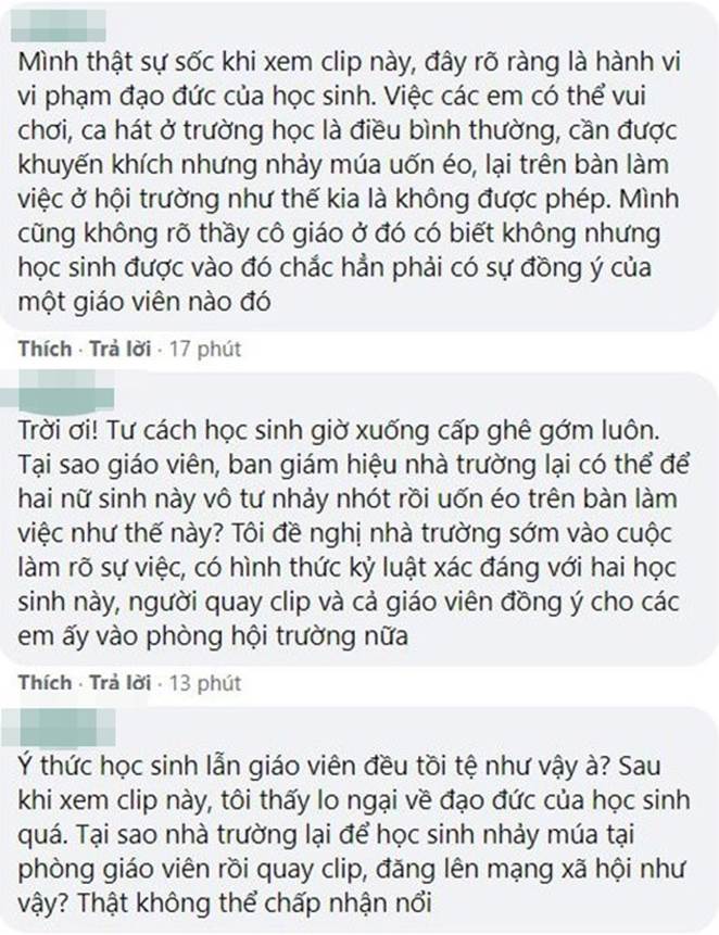 Nữ sinh Tây Ninh bị dội bom khi mặc áo dài nhảy nhót phản cảm trên bàn làm việc giáo viên-3