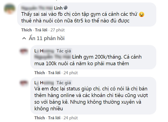 Single mom Hải Dương chia sẻ bảng chi tiêu 1 tháng gây tranh cãi vì khoản nào cũng thấy vô lý đùng đùng-11