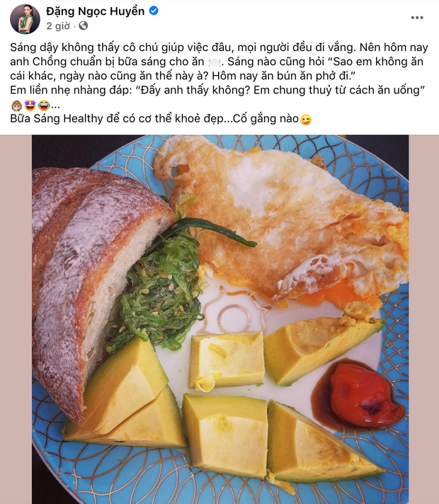 Huyền Baby khoe được chồng vào bếp nấu bữa sáng khi mình còn đang nướng, dân tình xỉu up xỉu down-1