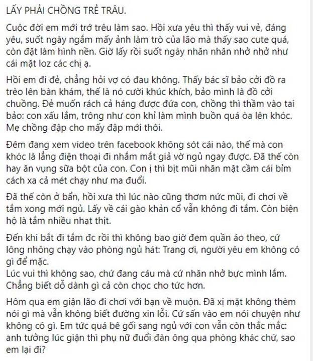 Cô vợ stress nặng khi lấy phải người chồng trẻ trâu: Cười khúc khích khi vợ đau đẻ, con khóc nhắm mắt giả vờ ngủ-1