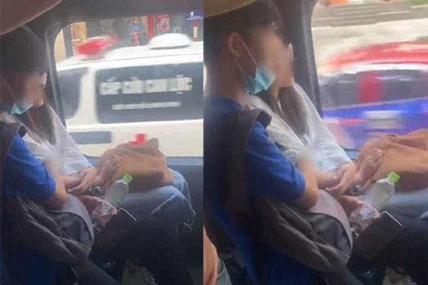 Đang lái xe nhưng cặp bạn trẻ vẫn có thể khoá môi khiến ai nhìn vào cùng phải cúi đầu chào thua-2