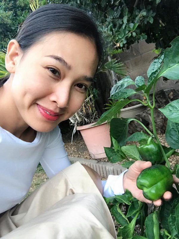 Dương Mỹ Linh khoe hái sương sương cả bồ nhãn nhưng nhìn toàn khu vườn mới choáng-10