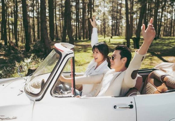 Bộ ảnh cưới nóng bỏng của diễn viên Thảo Trang và chồng trẻ kém 9 tuổi-1