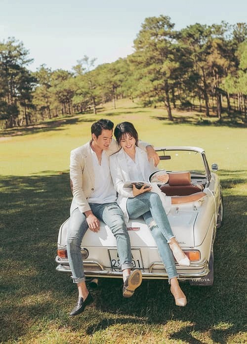 Bộ ảnh cưới nóng bỏng của diễn viên Thảo Trang và chồng trẻ kém 9 tuổi-3