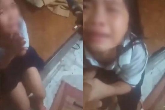 Con gái đi ăn cháo cùng mẹ về bị bố đánh, dọa xích chân mặc kệ van xin