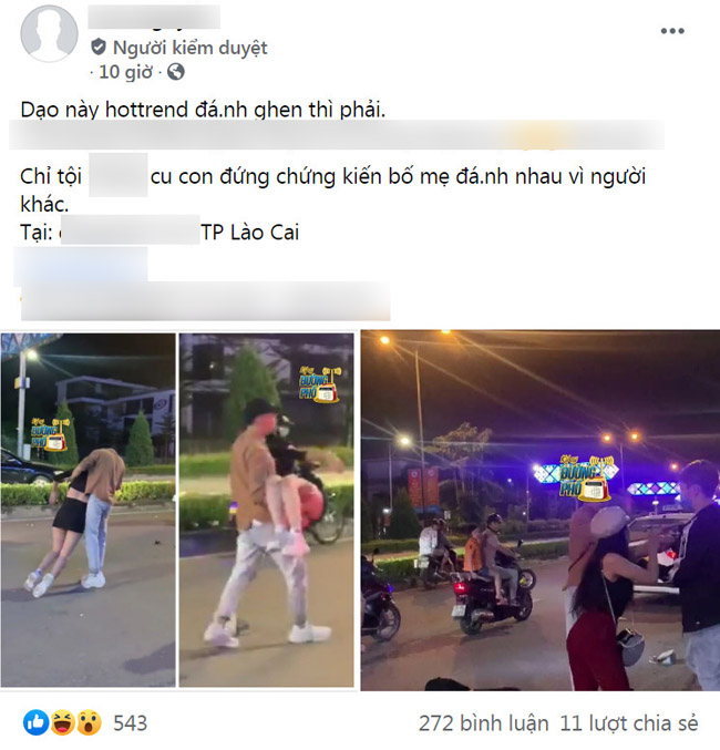 Không màng con nhỏ đứng nhìn, vợ lao vào đánh người mới của chồng cũ, chồng cũ thì chỉ chăm chăm bế nhân tình đang xỉu dưới đất-1