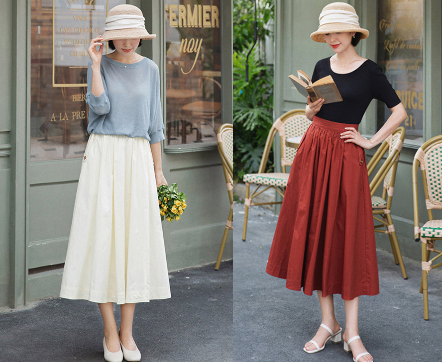 Chân váy xếp ly chính là bảo bối mặc đẹp cho nàng công sở, đã dễ diện còn không bao giờ lỗi mốt-10