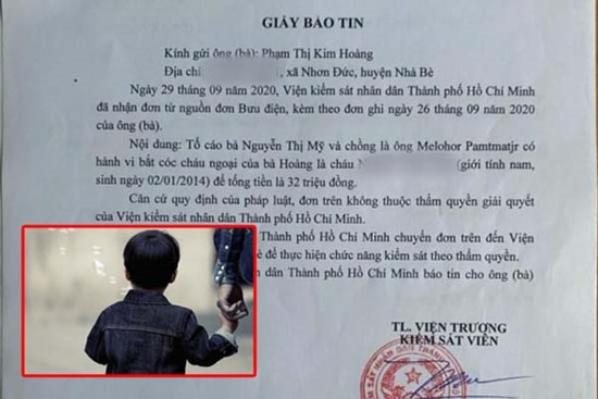 Thực hư sự việc bà ngoại tố 2 người nhận giữ trẻ rồi 