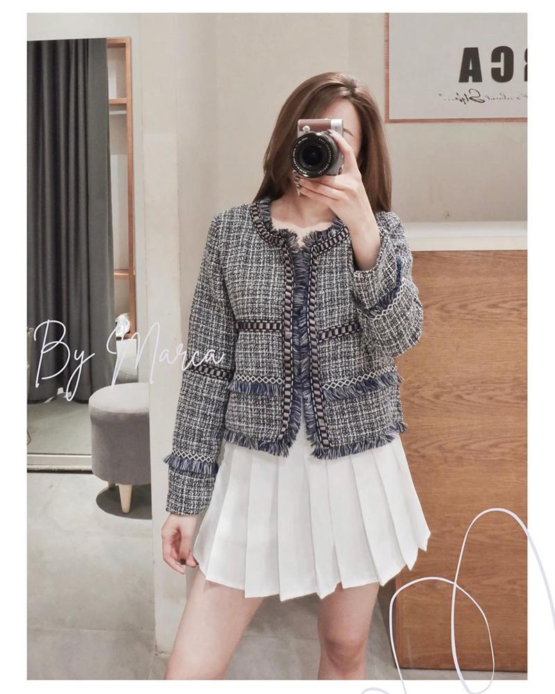 Chưa cần sắm đồ hiệu giá trên trời, Thu này bạn cứ mua áo khoác tweed về mặc là chanh sả như người có tiền-13