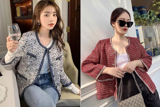 Chưa cần sắm đồ hiệu giá trên trời, Thu này bạn cứ mua áo khoác tweed về mặc là 