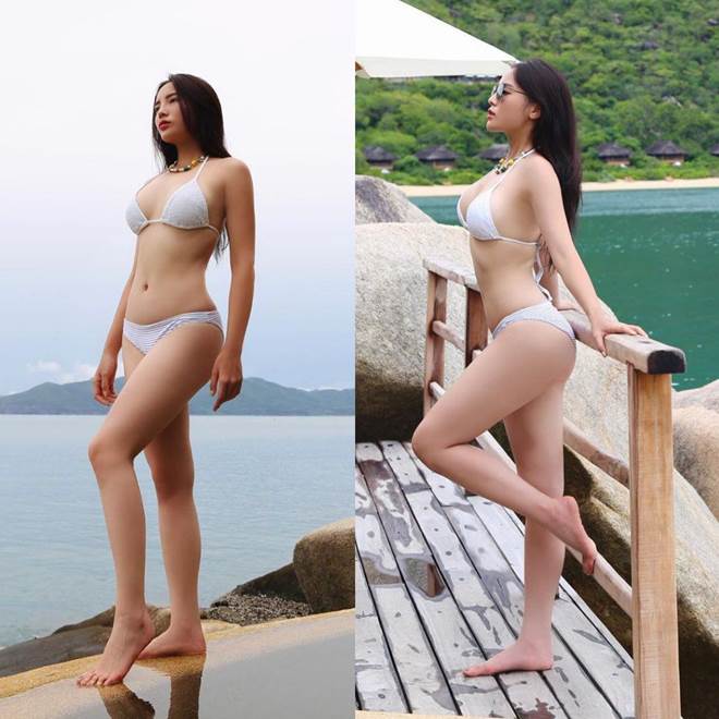 Kỳ Duyên diện bikini khoe dáng đẹp như tạc, nhưng chú ý hơn là làn da mất mác Hoa hậu-1