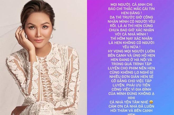 Phản ứng của H’Hen Niê khi bị hỏi chị có bạn trai mới không ạ?-1