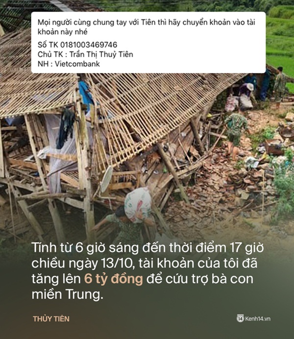 Thuỷ Tiên đến Huế cứu trợ miền Trung: Đã kêu gọi được hơn 8 tỷ, bán hết hột xoàn làm từ thiện và chưa kịp báo chồng-2