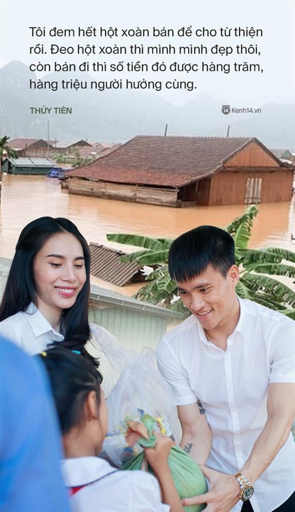 Thuỷ Tiên đến Huế cứu trợ miền Trung: Đã kêu gọi được hơn 8 tỷ, bán hết hột xoàn làm từ thiện và chưa kịp báo chồng-6