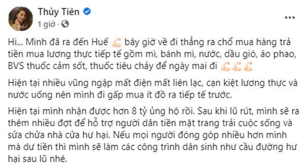 Công Vinh gọi Thủy Tiên là cô vợ trời hành, thức đêm phờ phạc, chồng vừa đi làm đã một mình bay đến Huế-1