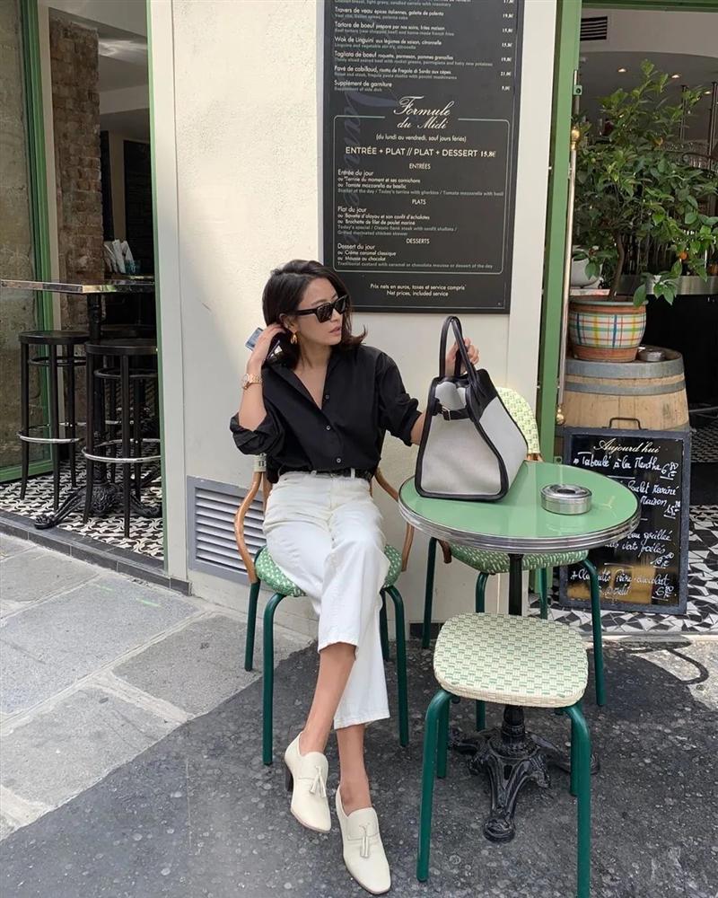 Áo sơ mi + Quần cạp cao: Combo toàn năng vừa hack dáng tài tình mà cũng max thanh lịch của nàng công sở sành điệu-3