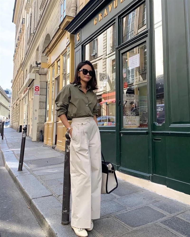 Áo sơ mi + Quần cạp cao: Combo toàn năng vừa hack dáng tài tình mà cũng max thanh lịch của nàng công sở sành điệu-9