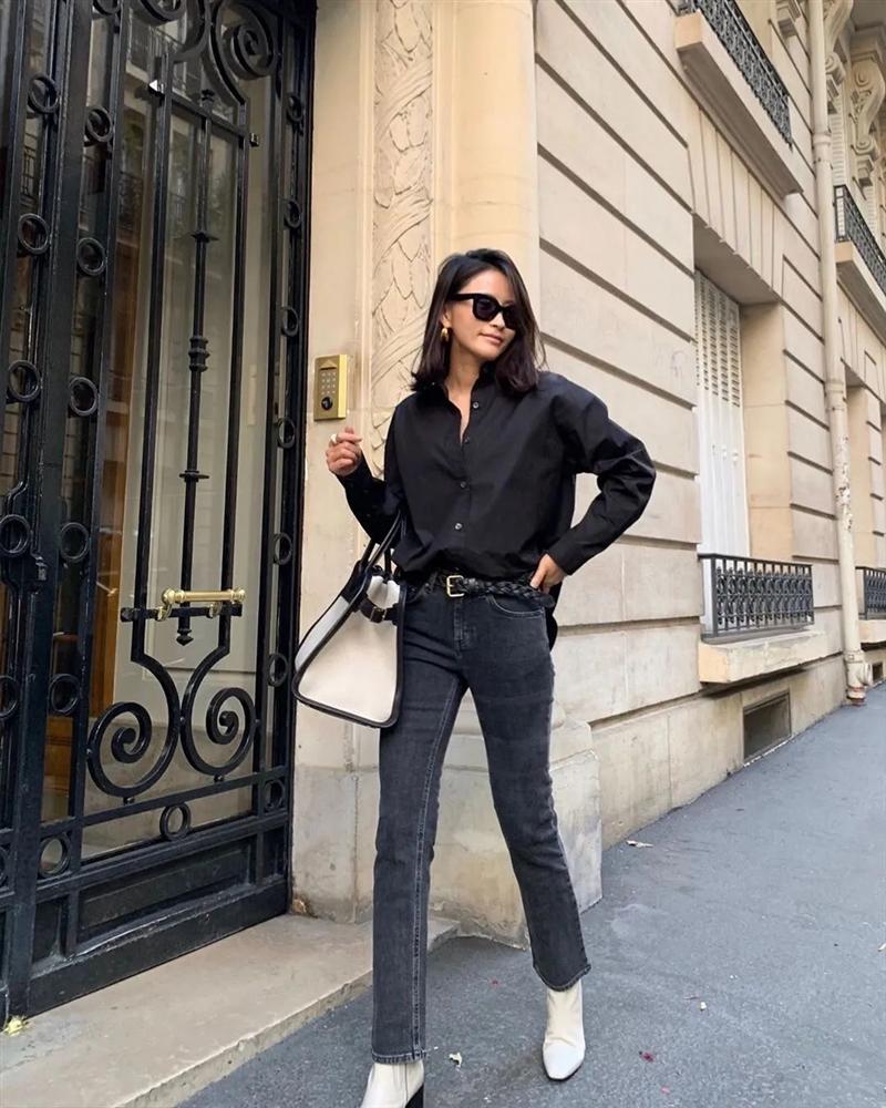 Áo sơ mi + Quần cạp cao: Combo toàn năng vừa hack dáng tài tình mà cũng max thanh lịch của nàng công sở sành điệu-10