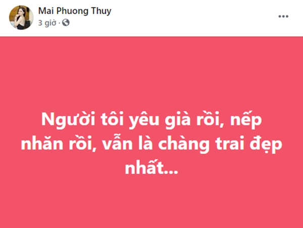 Lần hiếm hoi Mai Phương Thúy tiết lộ thông tin về bạn trai hiện tại, nhưng sao lại vừa già, vừa có nếp nhăn thế này?-1