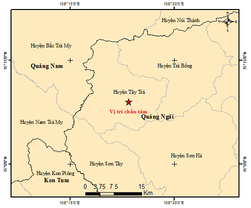 Liên tiếp xảy ra 2 trận động đất trong một buổi sáng ở Quảng Ngãi-1