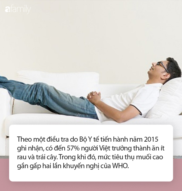 Người Việt lười vận động, ăn ít rau, nhiều muối: Nguyên nhân gây ung thư và mắc nhiều bệnh nguy hiểm-1