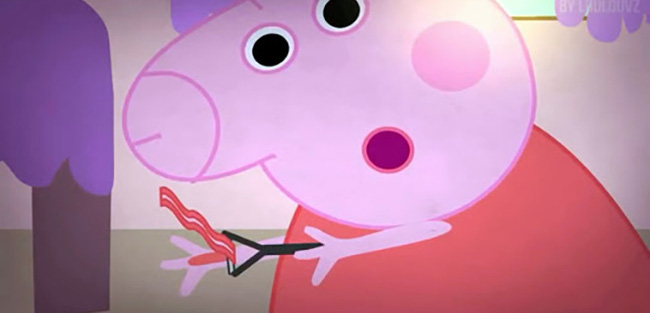 Loạt hình ảnh rùng rợn của hoạt hình Peppa Pig nhái trên Youtube: Gieo rắc ý định tự làm bản thân bị thương vào đầu trẻ?-2