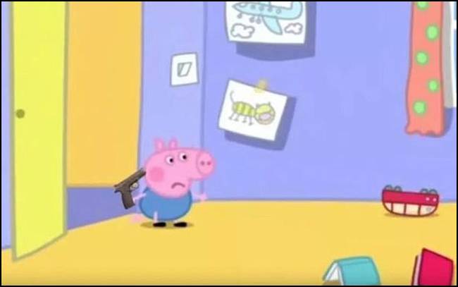 Loạt hình ảnh rùng rợn của hoạt hình Peppa Pig nhái trên Youtube: Gieo rắc ý định tự làm bản thân bị thương vào đầu trẻ?-8