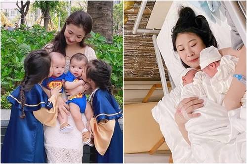 9X Sài Gòn đẻ 2 cặp song sinh đẹp như tranh vẽ, nhìn đến mẹ tiếc ngẩn người-1