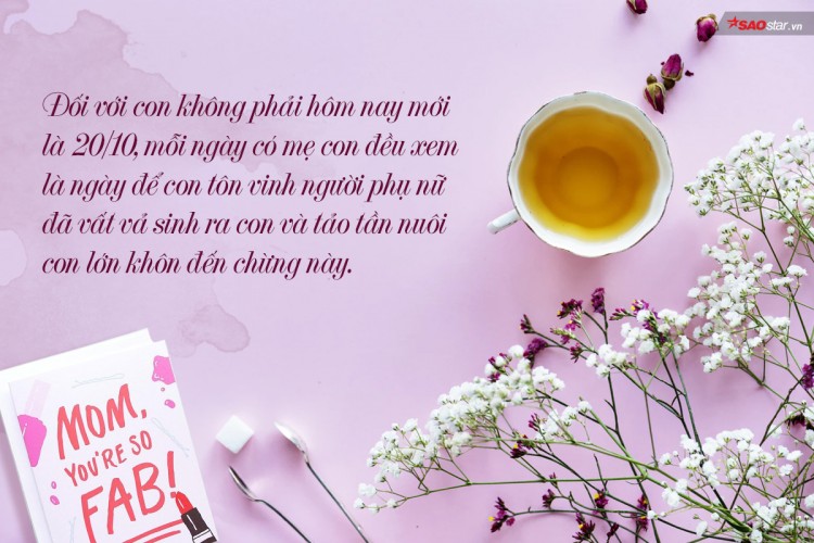 Lời chúc ngày 20/10 chất muốn ngất” ai nghe cũng rụng tim”-1