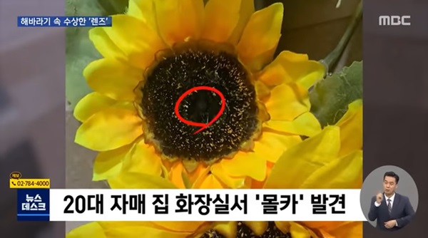 Đang dùng nhà tắm thì nhìn thấy vật thể lấp lánh trong bông hoa giả, cô gái đến gần xem rồi ngỡ ngàng phát hiện hành vi bệnh hoạn của người nhà-1