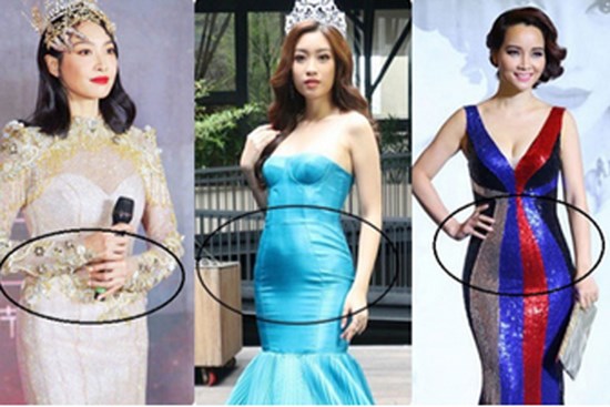 Không chỉ Nữ thần Kim Ưng, nhiều sao Việt cũng bị lộ dáng béo tròn bụng mỡ vì thiết kế váy đuôi cá