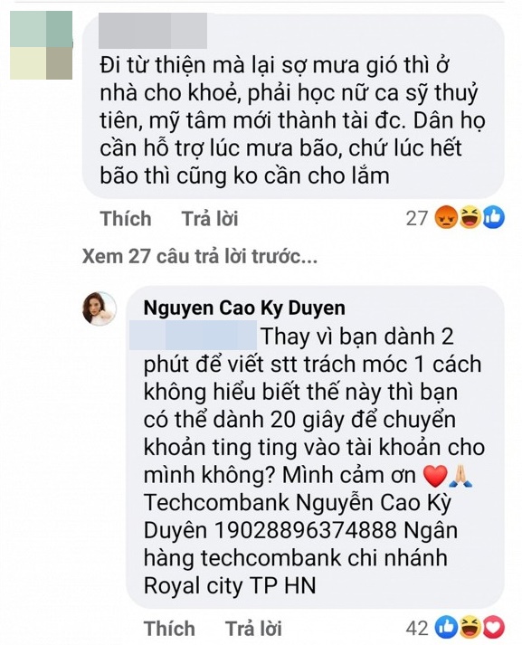 Hoa hậu Kỳ Duyên chê cư dân mạng thiếu hiểu biết” khi bị trách móc: Đi từ thiện mà sợ mưa gió thì ở nhà cho khỏe”-3