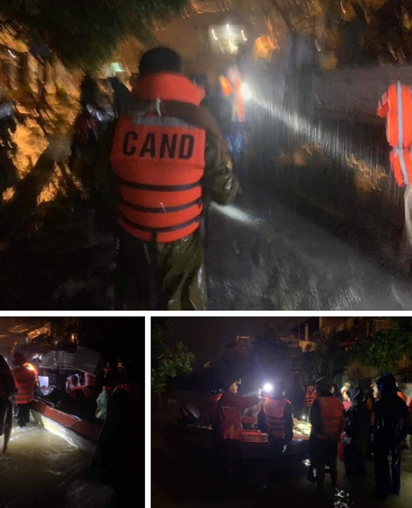 Nước lũ lên nhanh, nhiều người dân Quảng Trị lên mạng kêu cứu trong đêm-5